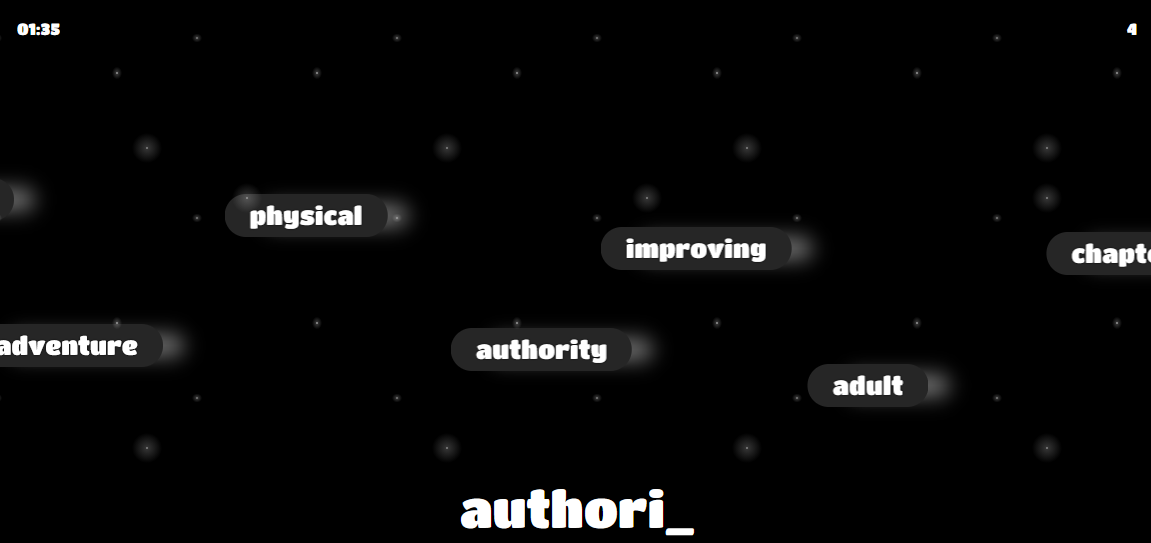 Cosmic words