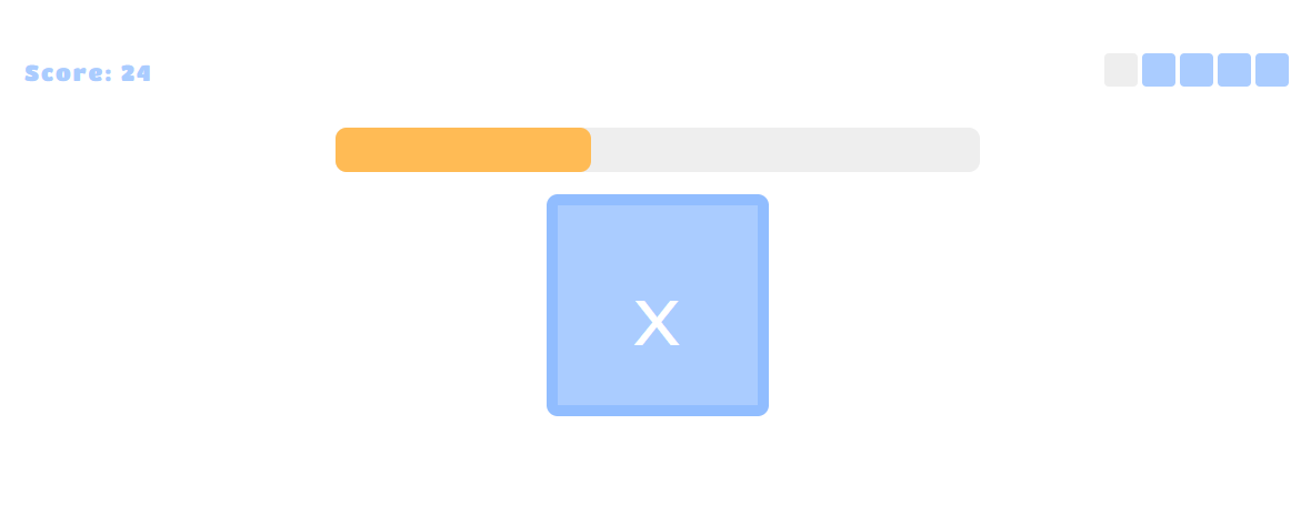 Touch typing game — Miss